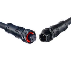 IP67 Rated M12 2-Pin Male/Female Circular Connector with Cable – Waterproof & Durable