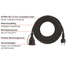 5m Waterproof Rubber Power Cable for Garden & Construction - IP44 Schuko Plug