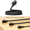 Durable Matte PVC Power Cord with NEMA 5-15P Plug for Computers & Business