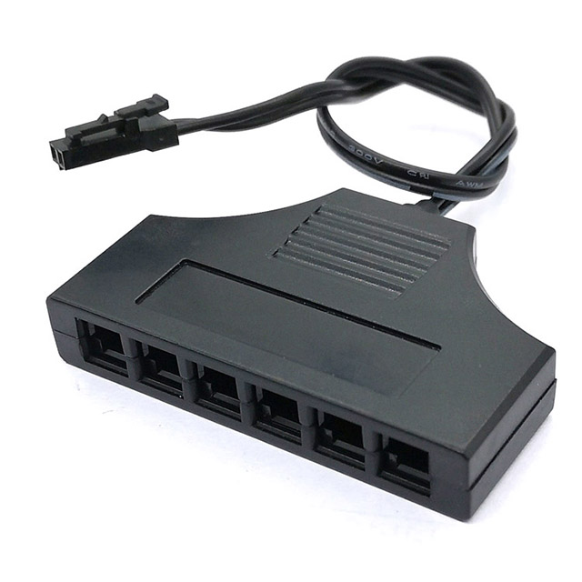 3/6 Way Power Distribution Box DC 5V 12V 24V Splitter 3/6 Output Outlet Distributor with Dupont Terminal Port