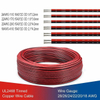 UL 2468 Insulation Red Black Electronic Parallel Wire Flexible Cable 26AWG ~18AWG