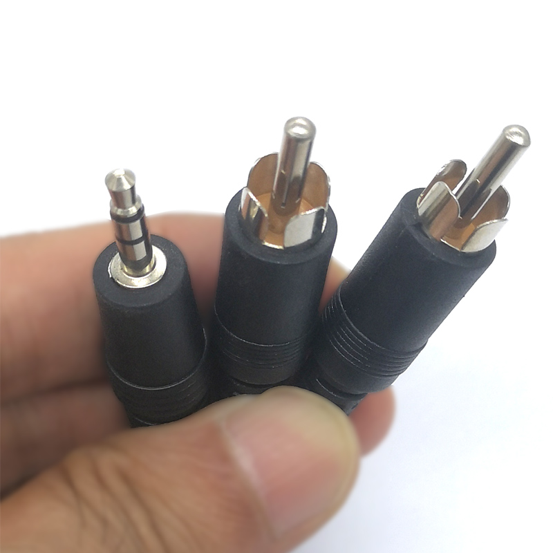 2 RCA To 3.5mm Cable - 6FT Male To Male TPE Audio Adapter