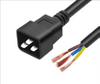 1.5mm² H05VV-F PDU Power Cable 1.8m (6ft) - IEC320 C13 To Stripped Wires 5cm - Full Copper AC Extension Cord for Server/Data Center