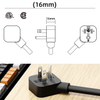 Durable Matte PVC Power Cord with NEMA 5-15P Plug for Computers & Business