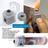 Compact 13-in-1 Survival Gear: Transparent Charger, Fire Starter, Cooling Fan & Razor for Hiking/Travel