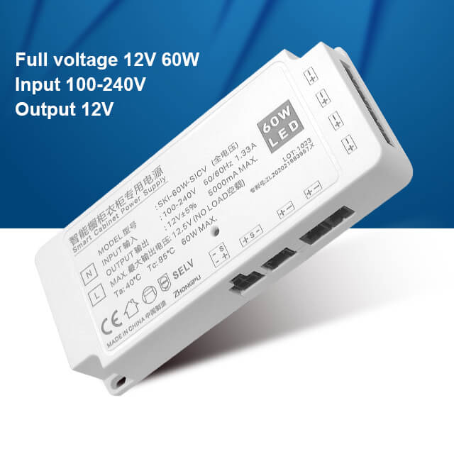 Full Voltage 110-240V LED Lighting Power Supply Drive under Cabinets And Wardrobes