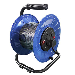 Outdoor UK Cable Reel 10A/13A 25-50M Portable for Garden & Construction