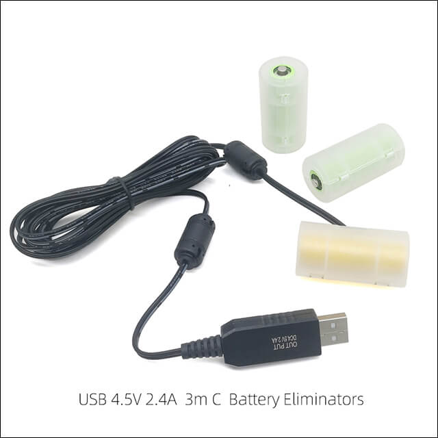 CE certification 3M USB 4.5V LR20 D Cell Battery Eliminator 