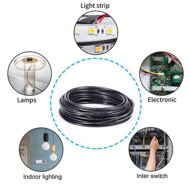 UL 2464 22AWG 2C 3C 4C Flexible Low Voltage Cable for LED Strips Lamps Lighting Residential Wiring Car Circuit