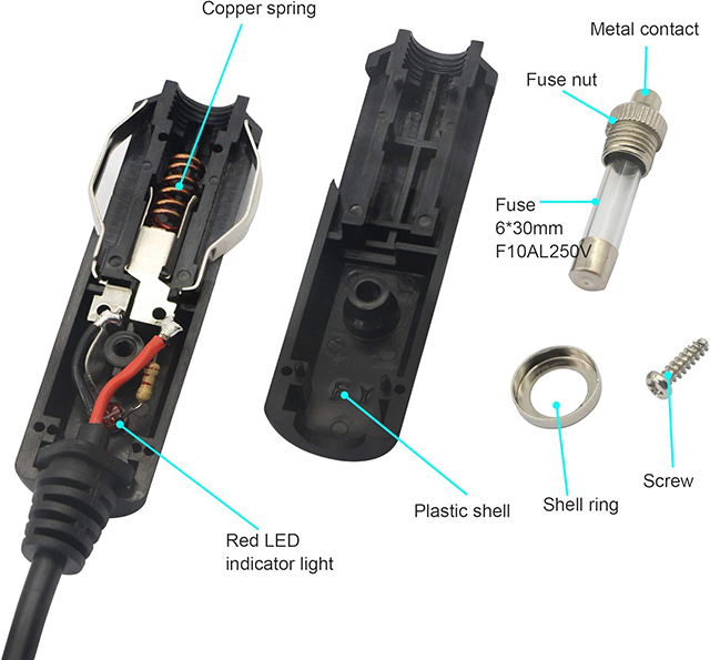 12V-24V 3m Car Cigarette Lighter Male Plug To DC 5.5mm X 2.1mm Connector, Car Charger Auto Power Supply Cord Connect with Cigar Female Socket