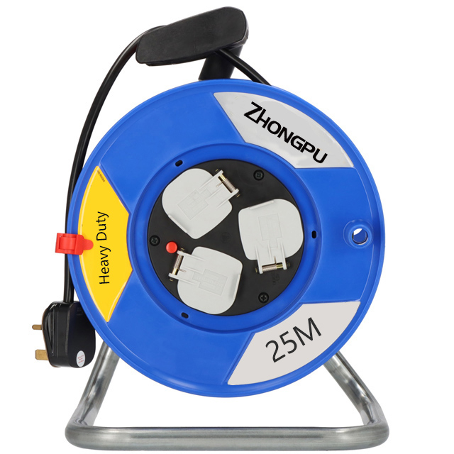  UK3-way Socket Outlet Cable Reel 