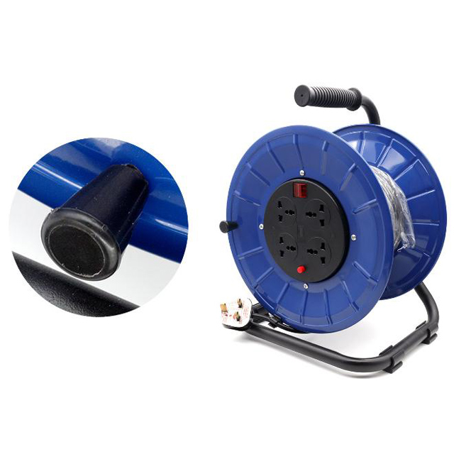 Outdoor UK Cable Reel 10A/13A 25-50M Portable for Garden & Construction