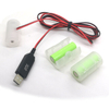 1.5V 3V 4.5V 6V LR20 D Cell Battery Eliminator with US Plug USB Power Adapter 