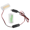 1M USB1.5V 3V 4.5V 6V LR20 D Cell Battery Eliminator 