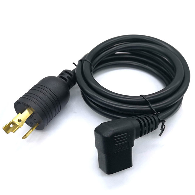Heavy Duty Locking Power Cord L5-30P/C19 14AWG 15A 250V 6FT