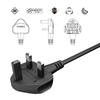 Custom BS1363 UK Power Cable | 250V 13A with Fuse | SABS/CE Certified