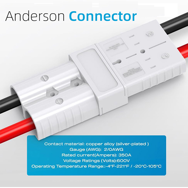 High-Current Battery Charging Connectors for Electric Forklifts – 50A, 120A, 175A, 350A