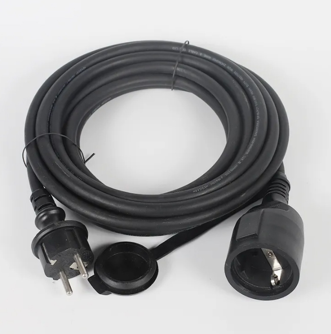 Schuko CEE7/7 Extension Cord 20m 16A 250V Waterproof H07RN Rubber
