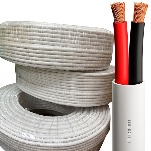 UL CL2 16awg14awg OFC Speaker Wire - White PVC Jacket (100ft/250ft/500ft)