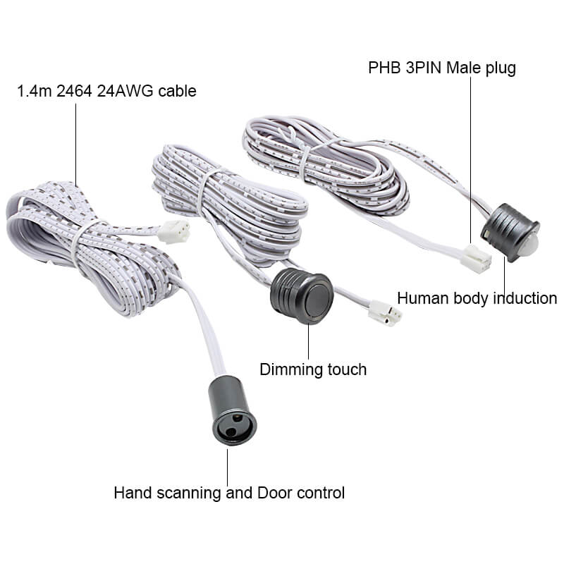 LED lighting DC12V/24V motion sensing switch under cabinets and wardrobes