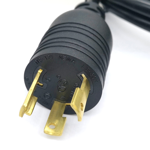 Heavy Duty Locking Power Cord L5-30P/C19 14AWG 15A 250V 6FT