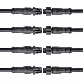 IP67 LED Connector Set - 2Pin/4Pin, 18AWG for Car/Boat Lights