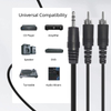 2 RCA To 3.5mm Cable - 6FT Male To Male TPE Audio Adapter