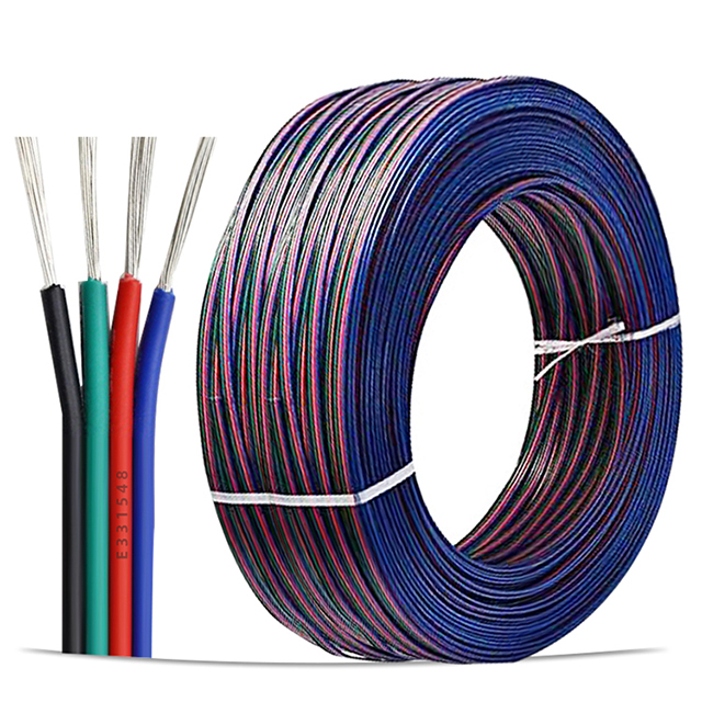 UL 1007 3PIN 4PIN 6PIN 20AWG Flexible Wire Cable Hook Up Wire for LED Strips 