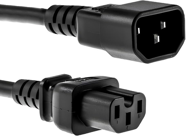 14AWG 6FT Heavy-Duty PDU Power Cord C14 To C15 Power Cable