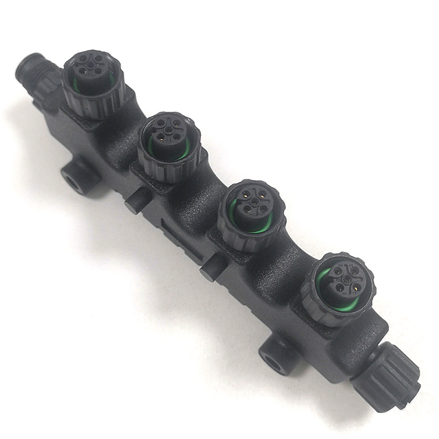 N2K M12 5Pin 4 Port Tee Connector IP67 NMEA 2000 T Adapter for Navico Lowrance Simrad Marine